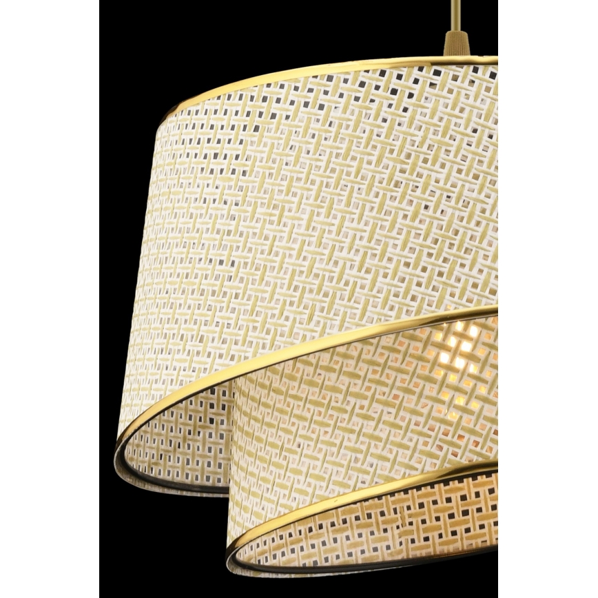 Лампa на верига BARETTE 1xE27/60W/230V кремова/златна