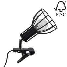Лампа з затискачем MEGAN 1xE14/40W/230V – сертифіковано FSC