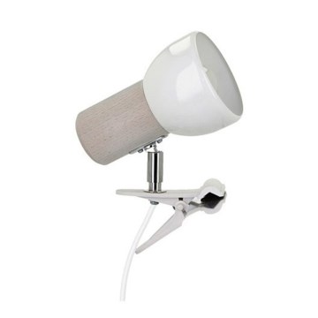 Лампа з затискачем SVENDA 1xE27/60W/230V дуб