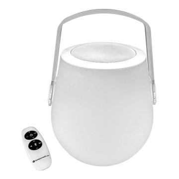 Lampenwelt - LED RGB Настільна лампа з динаміком з регулюванням яскравості LED/3W/3,7V Bluetooth 2000mAh IP44 + пульт дистанційного керування