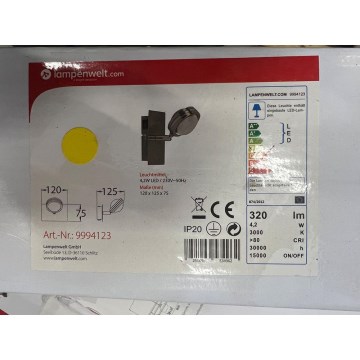 Lampenwelt - Світлодіодний настінний світильник PABLOS LED/4,2W/230V