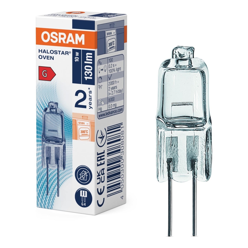 Лампочка для духовки HALOSTAR G4/10W/12V 2700K - Osram
