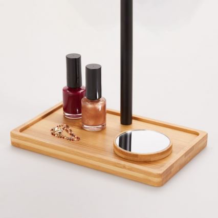 Lanaform - Диммируемое косметическое зеркало с LED-подсветкой, питание 5V USB, корпус из бамбука