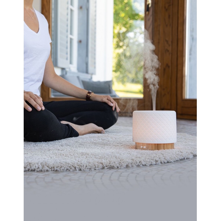 Lanaform - LED-ультразвуковой ароматический диффузор 5 В 280 мл USB