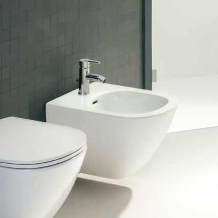 LAUFEN H3410810041141 - Смеситель для биде + слив с переливом LUA блестящий хром