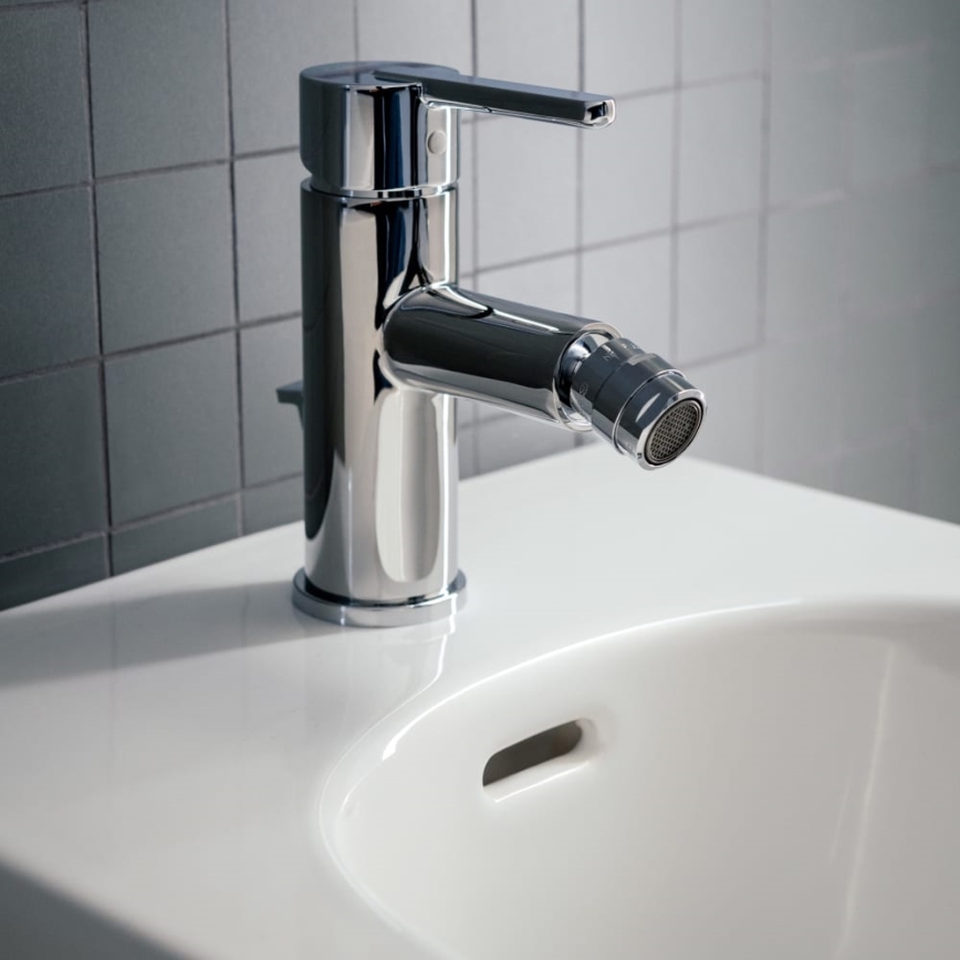 LAUFEN H3410810041141 - Смеситель для биде + слив с переливом LUA блестящий хром
