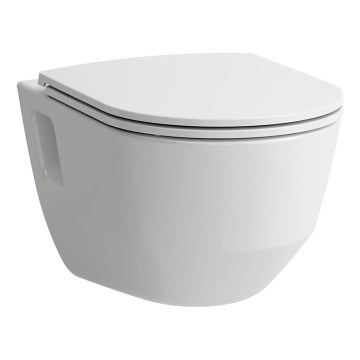 LAUFEN H8669540000001 - Підвісний унітаз PRO, кераміка/білий + унітазне сидіння SoftClose PRO, дуропласт/білий