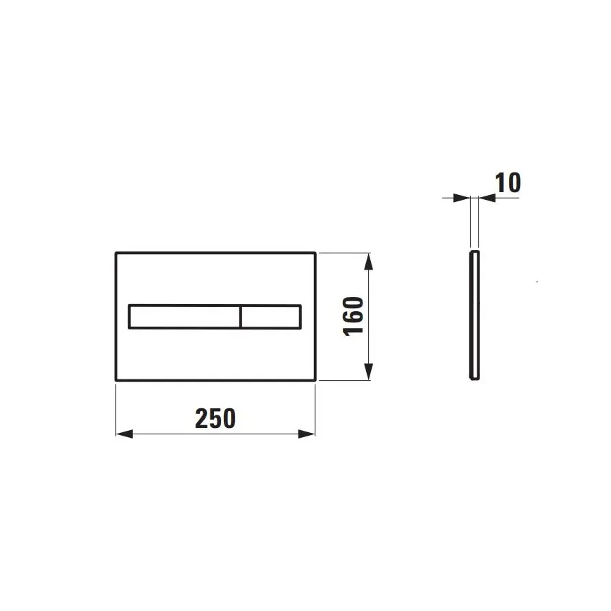 LAUFEN H8956610000001 - Кнопка смыва DUAL LIS, белая