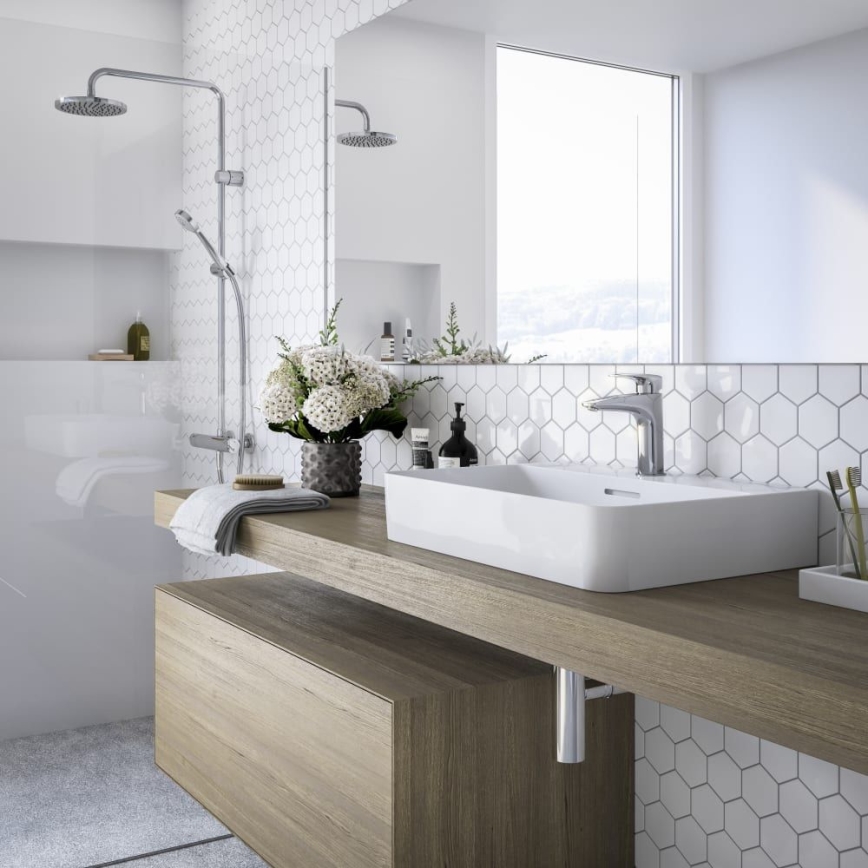 LAUFEN HF500702100000 - Смеситель для раковины LAURIN 16,2 см, глянцевый хром