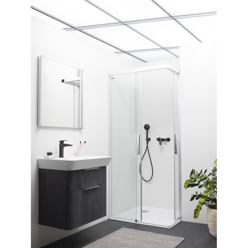 LAUFEN HF500702428000 - Смеситель для умывальника LAURIN 16,2 см титан матовый черный