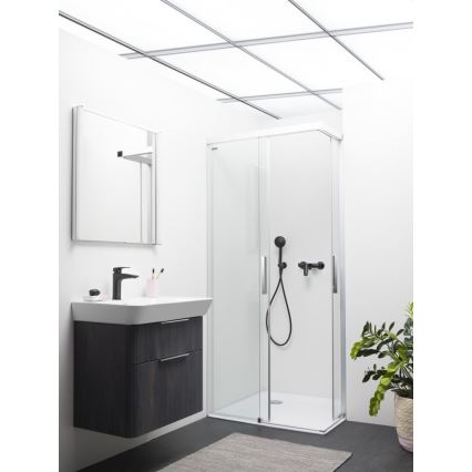 LAUFEN HF500702428000 - Змішувач для умивальника LAURIN 16,2 см матовий титановий чорний