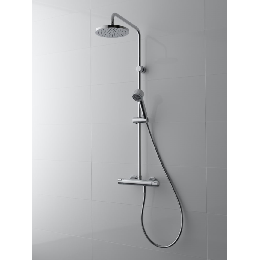LAUFEN HF500957100600 - Душевой гарнитур с термостатическим смесителем CITYPRO блестящий хром