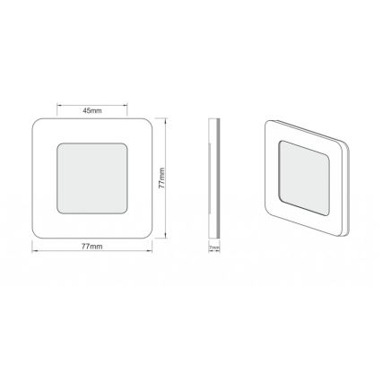 LDST DI-01-SZ-BC9 - Светодиодный светильник для подсветки лестницы DIANA 9xLED/1,2W/230V золотистый 3500K