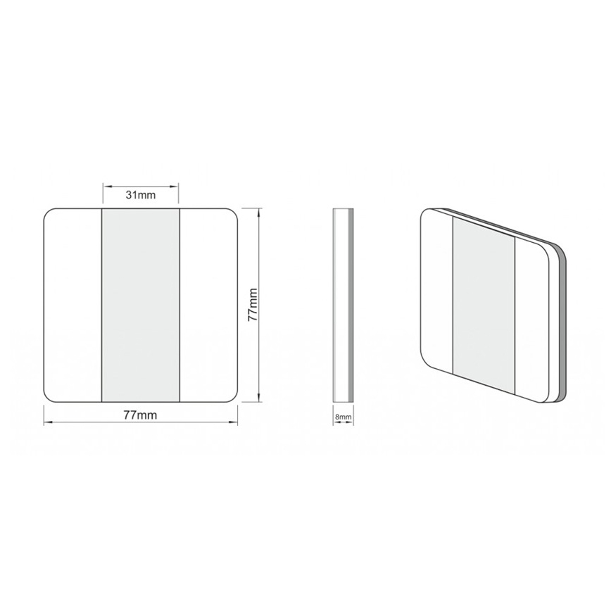 LDST DU-01-SZ-BC10 - Cходове освітлення DUO 10xLED/1,2W/230V