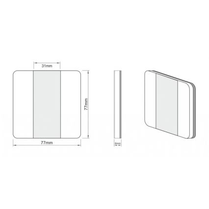 LDST DU-01-SZ-BC10 - Подсветка для лестницы DUO 10xLED/1,2W/230V