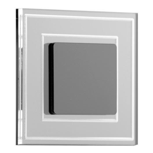 LDST KE-01-CB-BC8- Светодиодный светильник для подсветки лестницы KELLY 8xLED/1,2W/230V блестящий/черный
