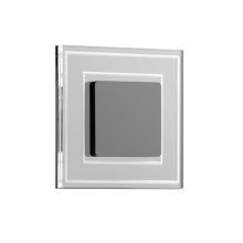 LDST KE-01-CB-BZ8 - Светодиодный светильник для подсветки лестницы KELLY 8xLED/1,2W/230V блестящий/черный