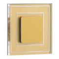 LDST KE-01-SZ-BC8 - Светильник для лестницы KELLY 8xLED/1,2W/230V золотистый 3500K
