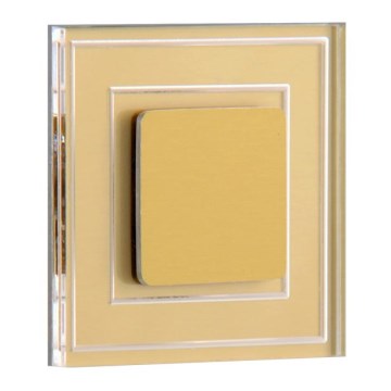LDST KE-01-SZ-BC8 - Светильник для лестницы KELLY 8xLED/1,2W/230V золотистый 3500K