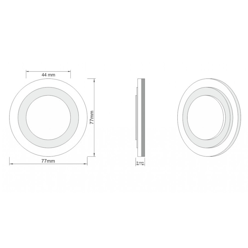 LDST LI-01-B-BZ8 - Світлодіодне підсвічування сходів LILI 8xLED/1,2W/230V білий 6500K