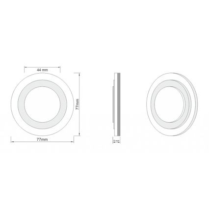LDST LI-01-SS-BC8 - Подсветка для лестницы LILI 8xLED/1,2W/230V