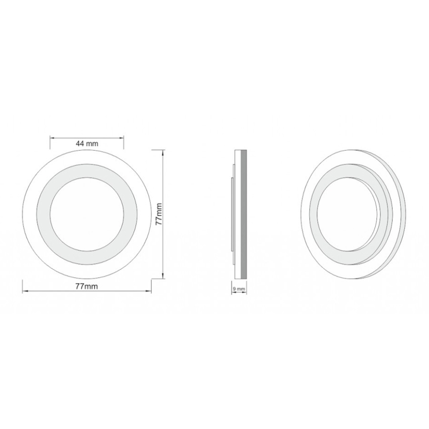 LDST LI-01-SS-BC8 - Подсветка для лестницы LILI 8xLED/1,2W/230V