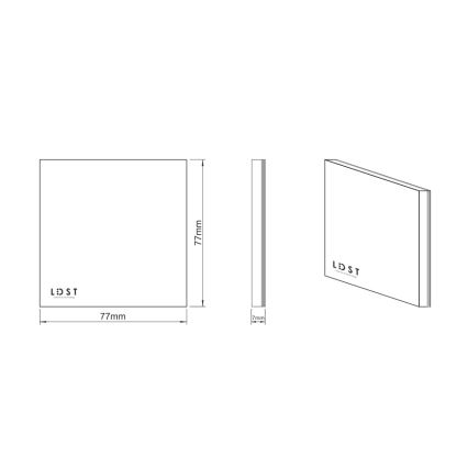 LDST SI-01-L-BZ8 - Светодиодный лестничный светильник SILVER 8xLED//1,2W/230V 6500K
