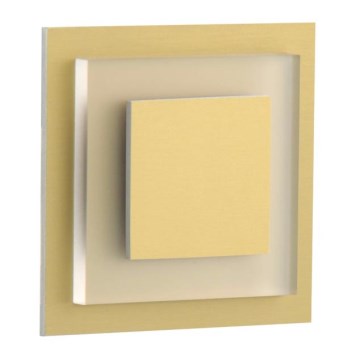 LDST SU-01-SZ-BC8 - Светильник для лестницы SUNNY 8xLED/1,2W/230V золотистый 3500K