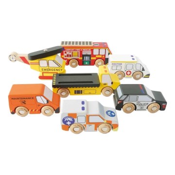 Le Toy Van - Набор спасательных машин с вертолетом