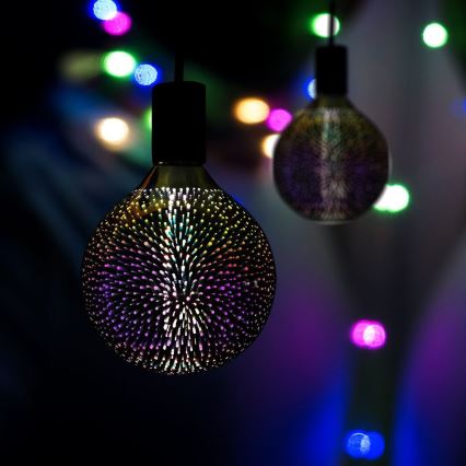 LED 3D декоративна лампочка FILAMENT G125 E27/4W/230V 3000K
