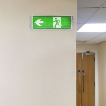 Світильник аварійного освітлення LED EMERGENCY EXIT LED/3W/230V IP65 6000K 1200mAh