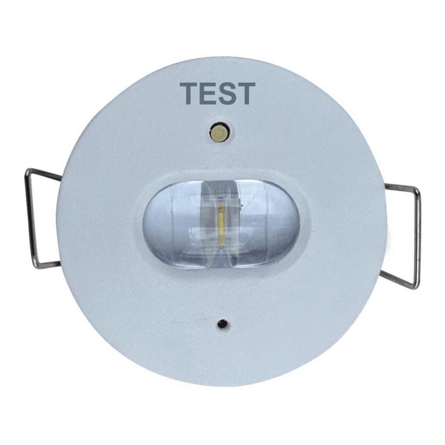 LED Аварійний вбудований світильник GATRION LED/1W/230V 6000K