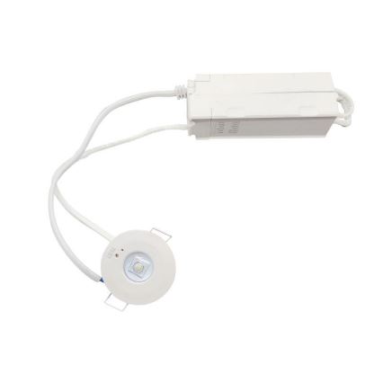 LED Аварійний вбудований світильник LED/1,2W/230V 6000K