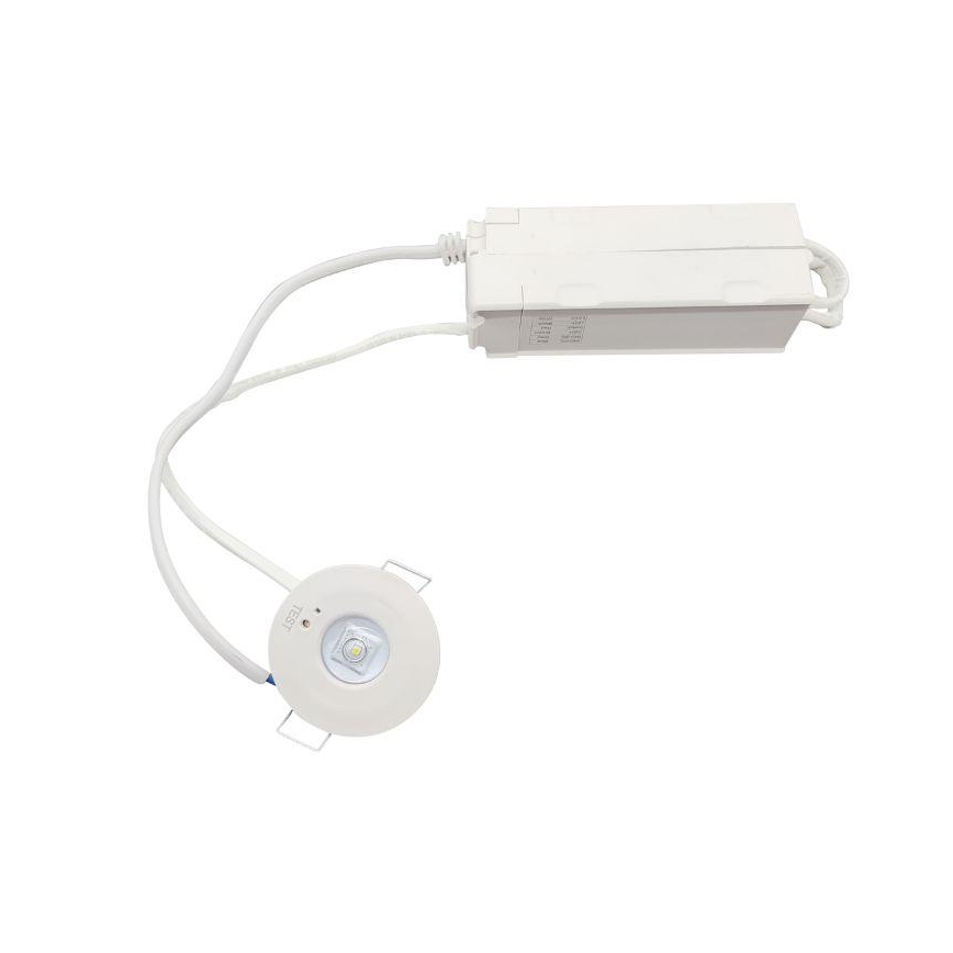 LED Аварійний вбудований світильник LED/1,2W/230V 6000K