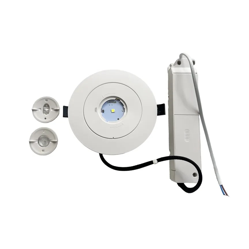 LED Аварійний вбудований світильник LED/2W/230V 6000K