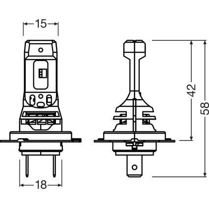 LED автолампа NIGHT BREAKER SPEED H7 PX26d/16W/12V 6000K - Osram