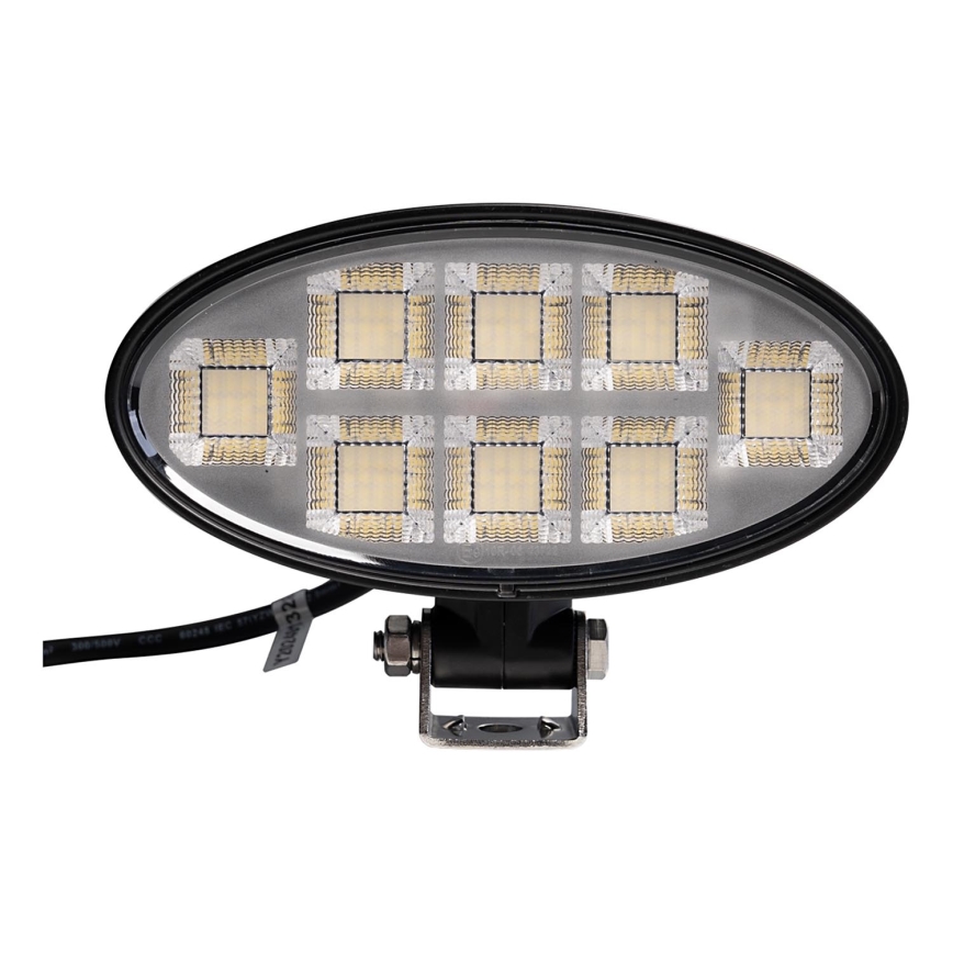 LED Автомобільна фара BLACK LED/160W/10-30V IP69 5700K овальний