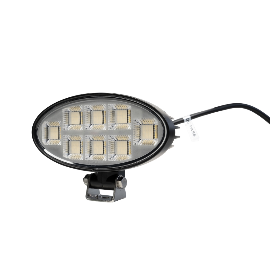 LED Автомобільна фара BLACK LED/160W/10-30V IP69 5700K овальний