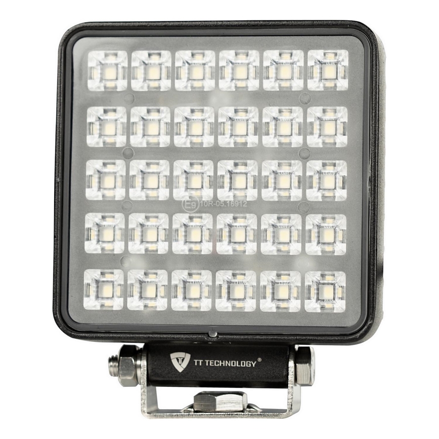 LED Автомобільна фара BLACK LED/30W/10-30V IP69 5700K квадратний