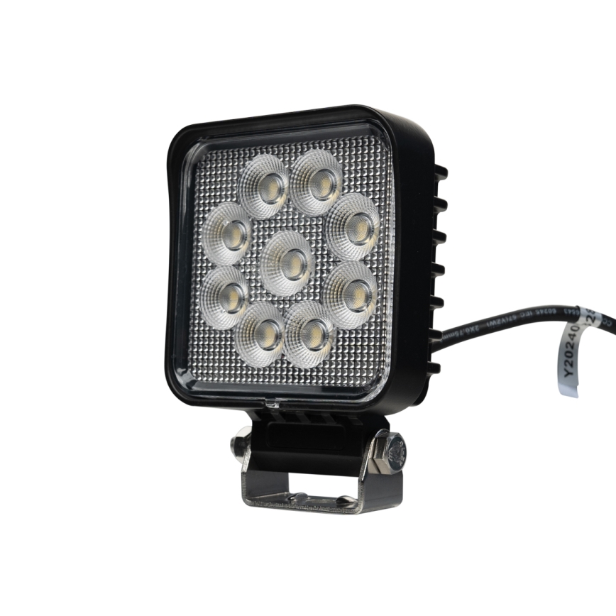 LED Автомобільна фара BLACK LED/36W/10-30V IP69 5700K квадратний