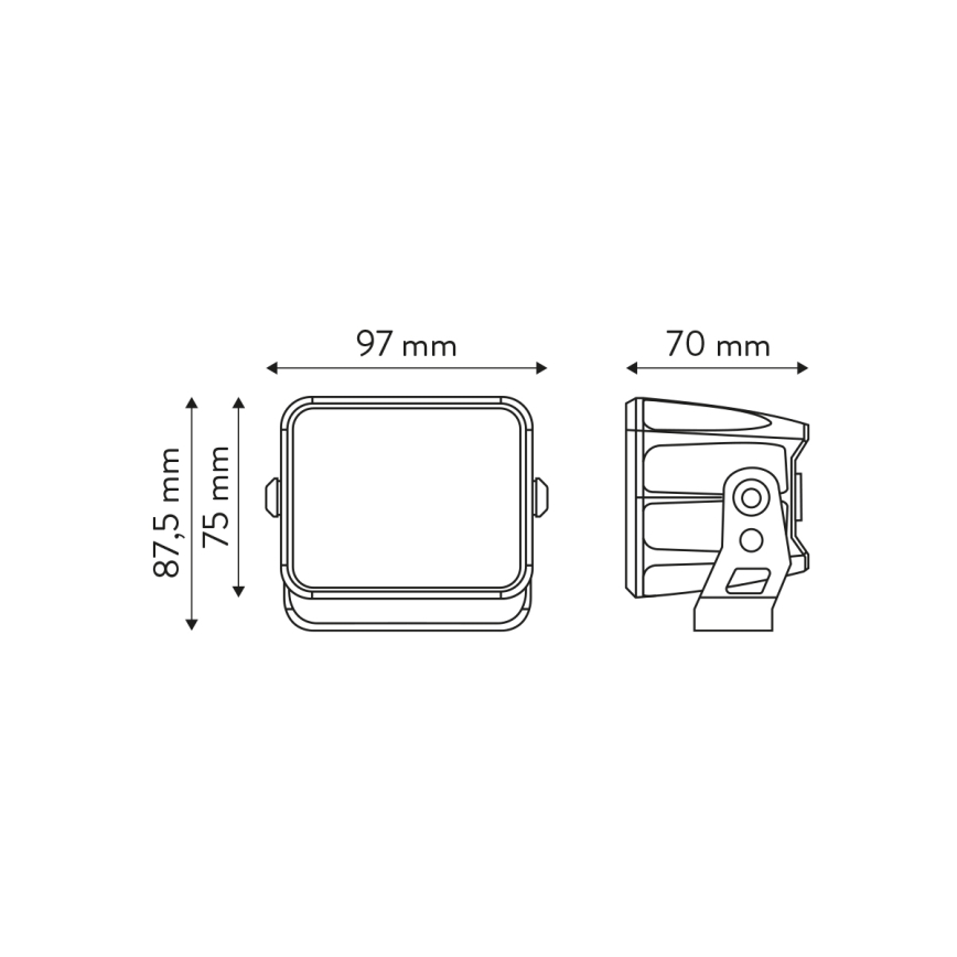 LED Автомобільна фара DUO BLACK LED/40W/9-36V IP69 6000K квадратний