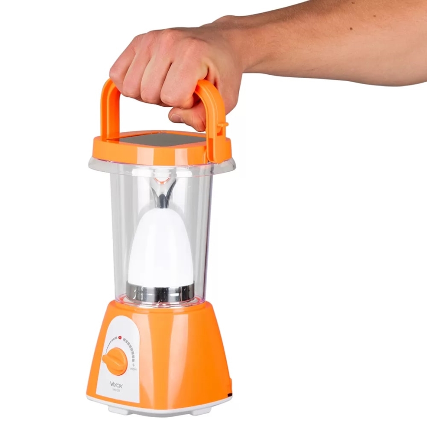 LED Акумуляторна лампа з регулюванням яскравості на сонячній батареї з функцією Power Bank LED/230V 710 лм 1600 mAh