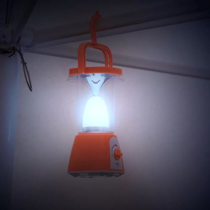 LED Акумуляторна лампа з регулюванням яскравості на сонячній батареї з функцією Power Bank LED/230V 710 лм 1600 mAh