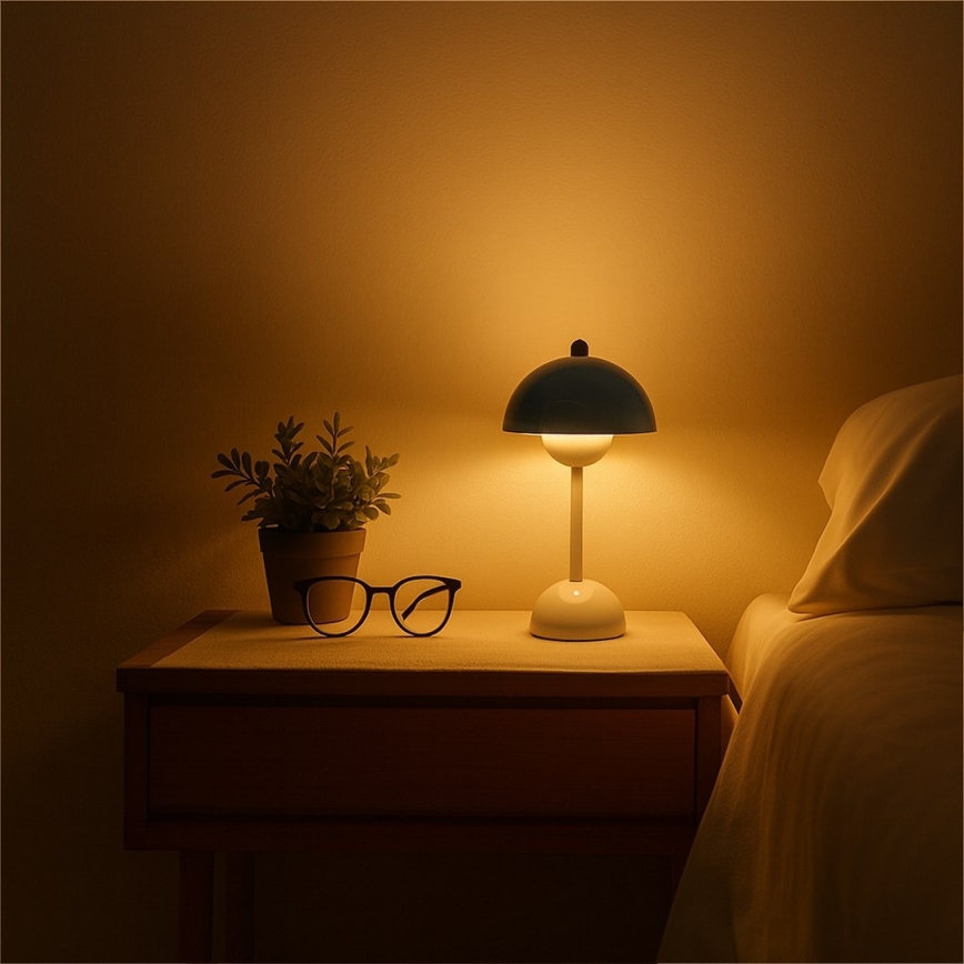 LED акумуляторна сенсорна настільна лампа COSTA LED/3W/5V 2400 mAh 3000-6000K біла