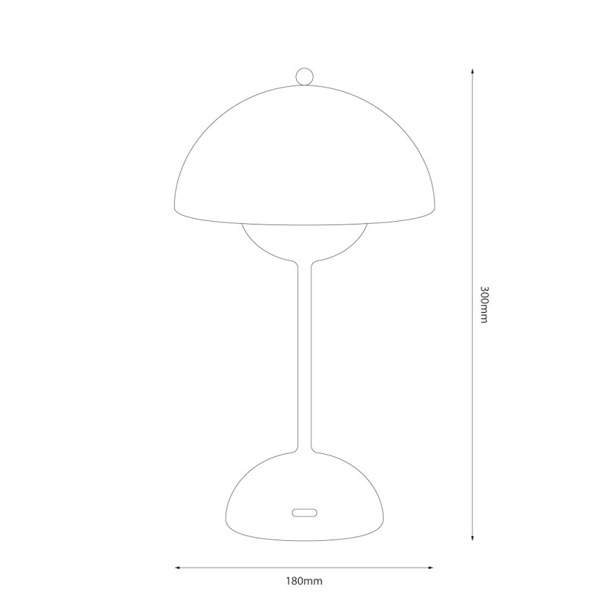 LED акумуляторна сенсорна настільна лампа COSTA LED/3W/5V 2400 mAh 3000-6000K біла