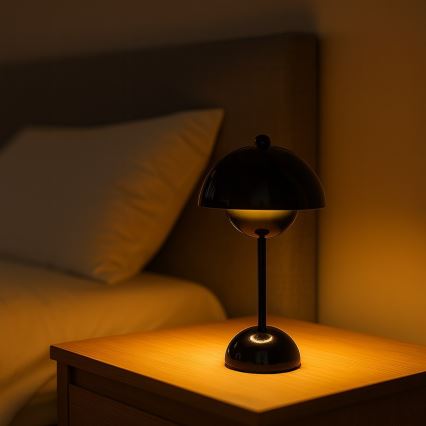 LED акумуляторна сенсорна настільна лампа COSTA LED/3W/5V 2400 mAh 3000-6000K чорна