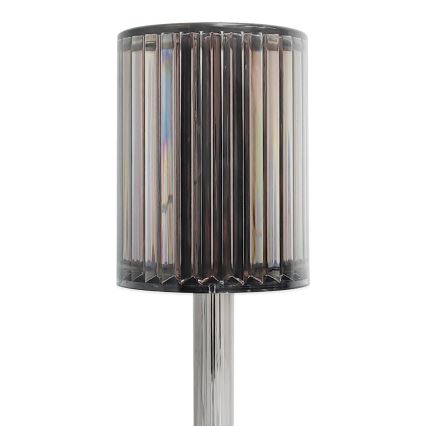 LED акумуляторна сенсорна настільна лампа SIMPLE LED/1W/5V 3000-6000K 2400 mAh димчасто-сіра