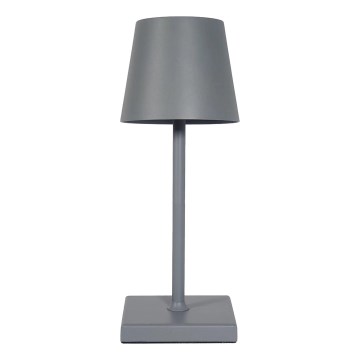 LED Акумуляторна сенсорна настільна лампа з регулюванням яскравості LED/3,5W/5V 5200mAh сірий