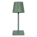 LED Акумуляторна сенсорна настільна лампа з регулюванням яскравості TABLO LED/3,5W/5V 5200mAh зелений