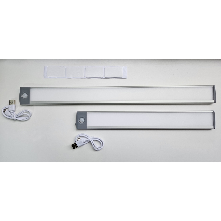 LED Акумуляторне освітлення для меблів з датчиком LED/2,5W/5V USB 800 mAh 4200K 32,5 см
